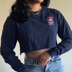 🌺2 for $15 Tops🌺 Embroidered Long Sleeve CropTop